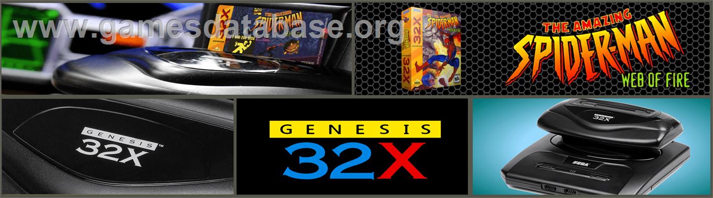 Amazing Spider-Man: Web of Fire - Sega 32X - Artwork - Marquee