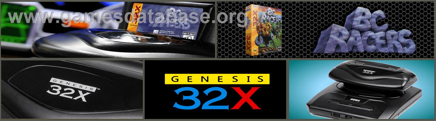 Bc Racers - Sega 32X - Artwork - Marquee