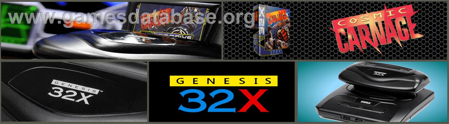 Cosmic Carnage - Sega 32X - Artwork - Marquee