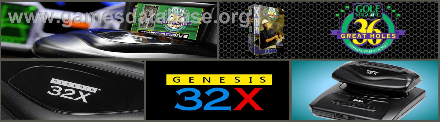 Golf Magazine: 36 Great Holes Starring Fred Couples - Sega 32X - Artwork - Marquee