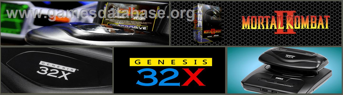 Mortal Kombat II - Sega 32X - Artwork - Marquee