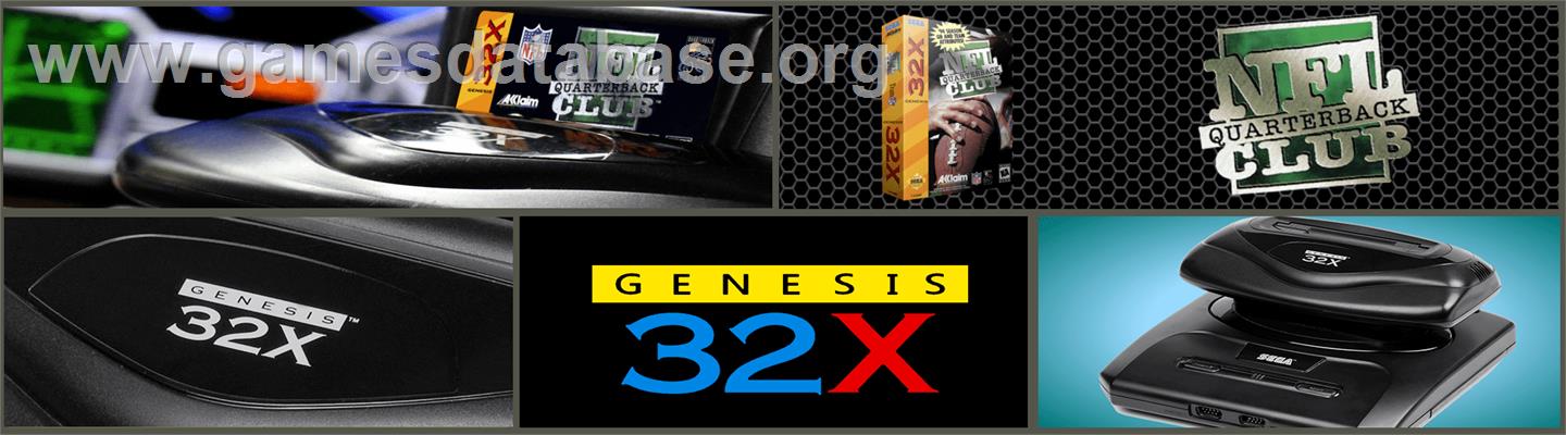 NFL Quarterback Club - Sega 32X - Artwork - Marquee