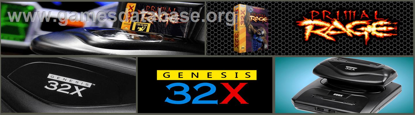 Primal Rage - Sega 32X - Artwork - Marquee