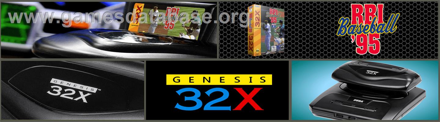 RBI Baseball '95 - Sega 32X - Artwork - Marquee