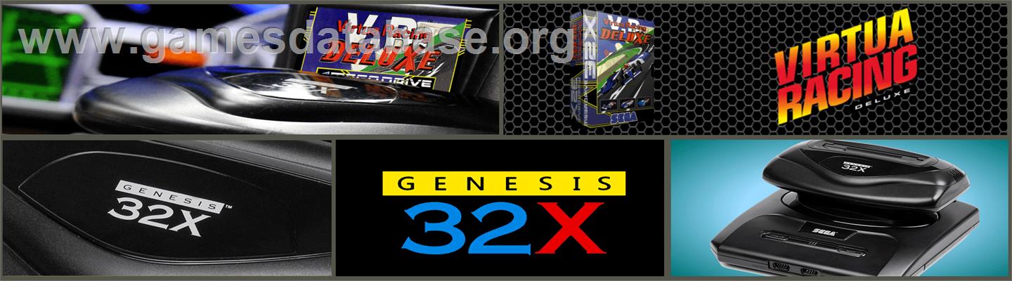 Virtua Racing Deluxe - Sega 32X - Artwork - Marquee