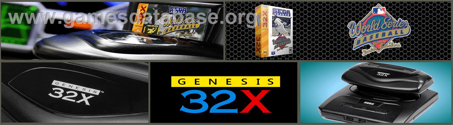 World Series Baseball starring Deion Sanders - Sega 32X - Artwork - Marquee