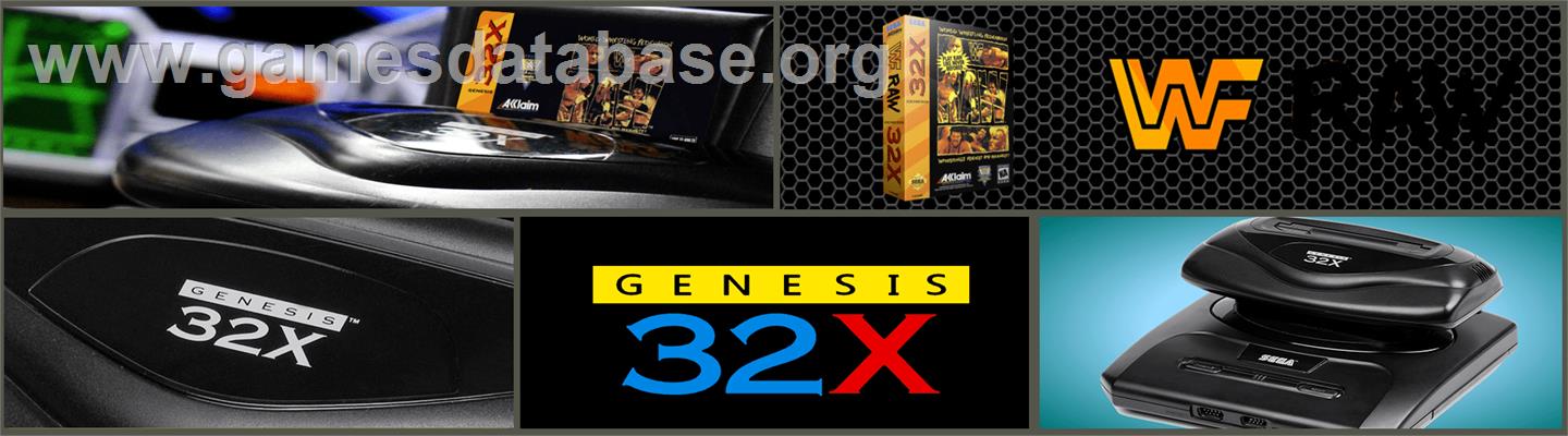 Wwf Raw - Sega 32X - Artwork - Marquee