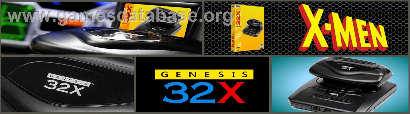X-men - Sega 32X - Artwork - Marquee