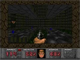 In game image of Doom on the Sega 32X.