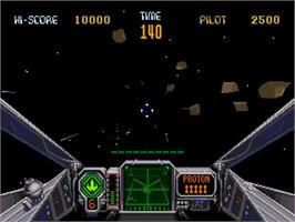 In game image of Star Wars Arcade on the Sega 32X.