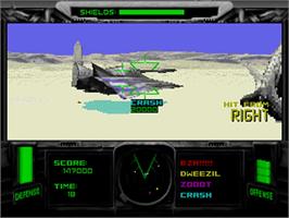 In game image of T-Mek on the Sega 32X.