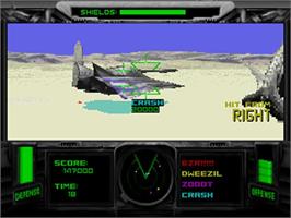 In game image of T-mek on the Sega 32X.