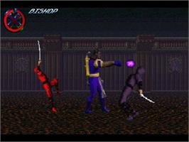 In game image of X-men on the Sega 32X.