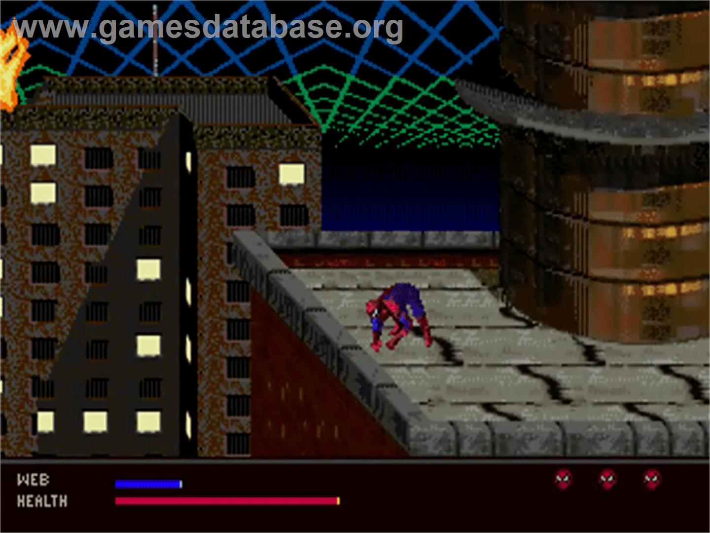 Amazing Spider-Man: Web of Fire - Sega 32X - Artwork - In Game