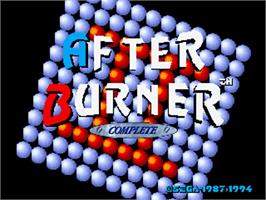 Title screen of After Burner on the Sega 32X.