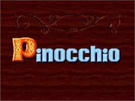 Title screen of Pinocchio on the Sega 32X.