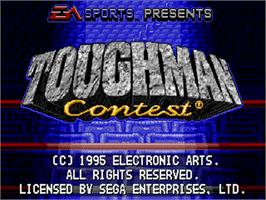 Title screen of Toughman Contest on the Sega 32X.