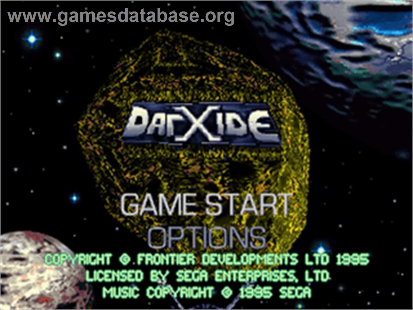 Darxide - Sega 32X - Artwork - Title Screen