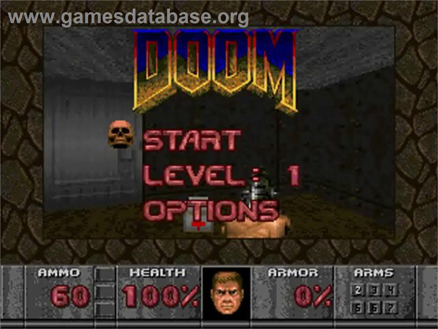 Doom - Sega 32X - Artwork - Title Screen