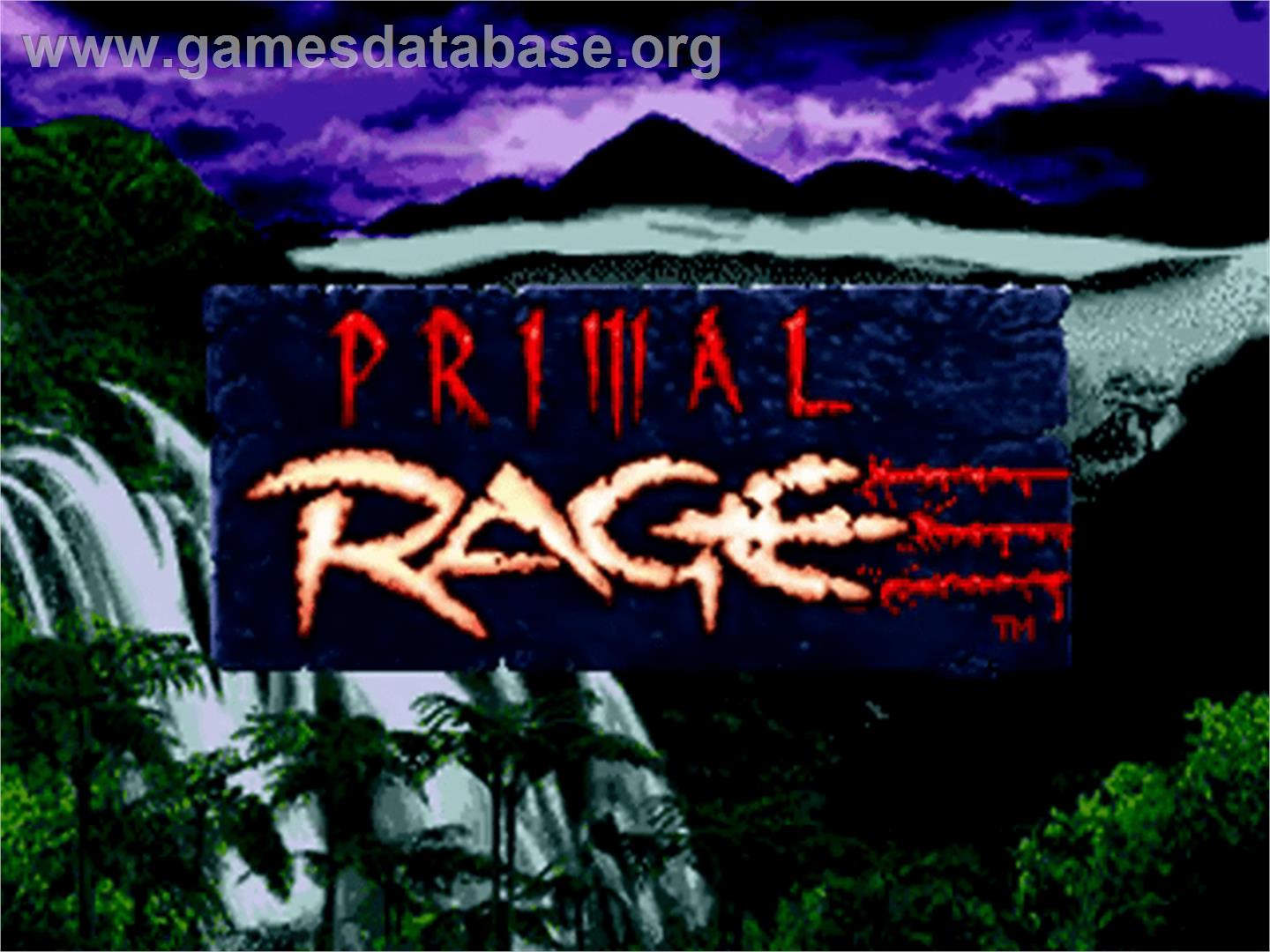 Primal Rage - Sega 32X - Artwork - Title Screen