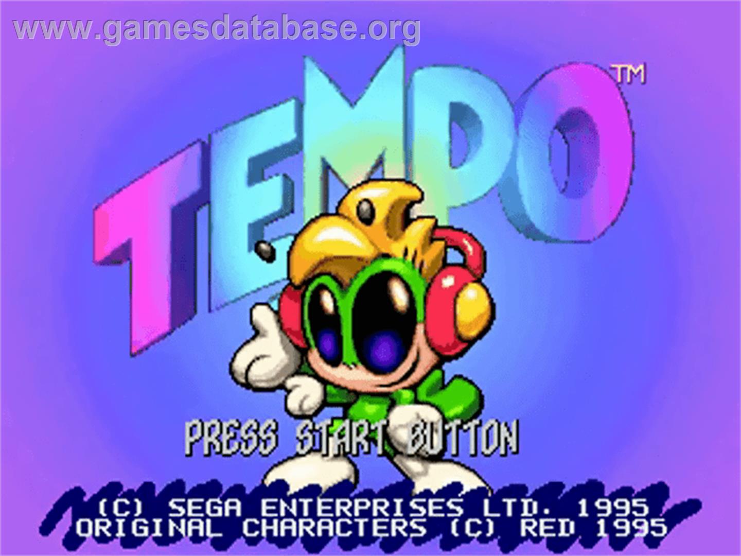 Tempo - Sega 32X - Artwork - Title Screen