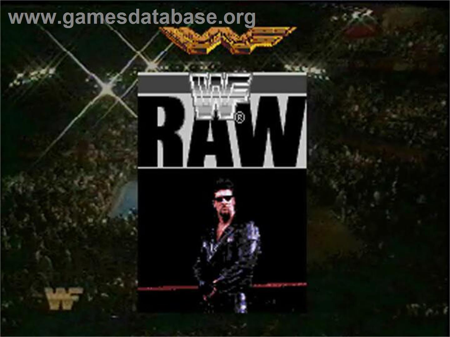 Wwf Raw - Sega 32X - Artwork - Title Screen