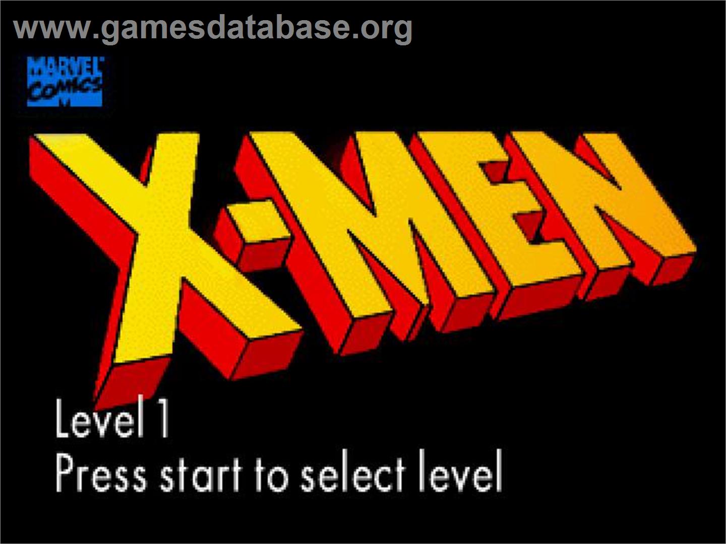 X-men - Sega 32X - Artwork - Title Screen