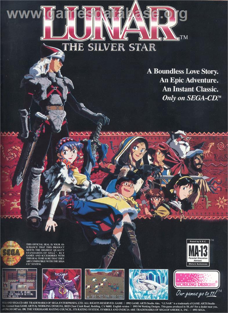 Lunar: Silver Star - Sega CD - Artwork - Advert