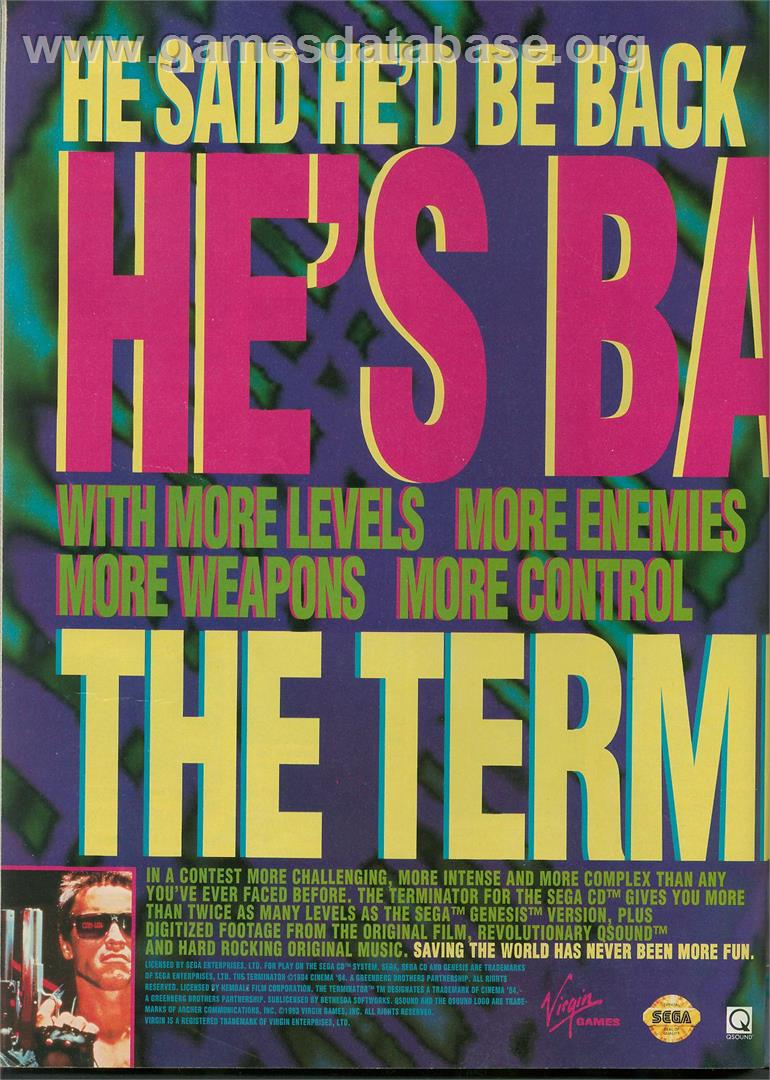 Terminator - Nintendo NES - Artwork - Advert