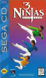 Box cover for 3 Ninjas Kick Back on the Sega CD.