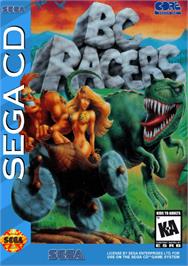 Box cover for BC Racers on the Sega CD.