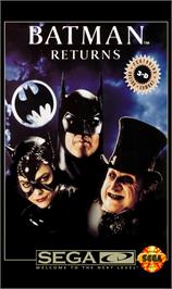 Box cover for Batman Returns on the Sega CD.