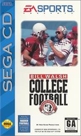 Box cover for Bill Walsh College Football on the Sega CD.