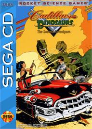Box cover for Cadillacs and Dinosaurs: The Second Cataclysm on the Sega CD.