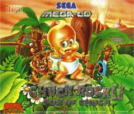 Box cover for Chuck Rock 2: Son of Chuck on the Sega CD.