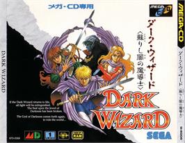 Box cover for Dark Wizard on the Sega CD.