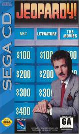 Box cover for Jeopardy! on the Sega CD.