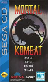 Box cover for Mortal Kombat on the Sega CD.