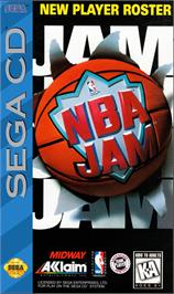 Box cover for Nba Jam on the Sega CD.