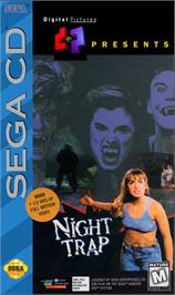Box cover for Night Trap on the Sega CD.