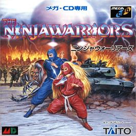 Box cover for Ninja Warriors, The on the Sega CD.
