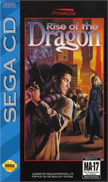 Box cover for Rise Of The Dragon on the Sega CD.