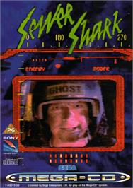 Box cover for Sewer Shark on the Sega CD.