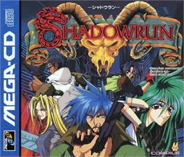 Box cover for Shadowrun on the Sega CD.