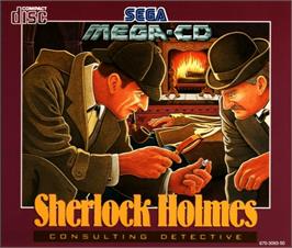 Box cover for Sherlock Holmes: Consulting Detective on the Sega CD.