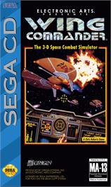 Box cover for Wing Commander on the Sega CD.