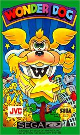 Box cover for Wonder Dog on the Sega CD.
