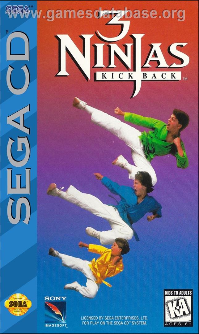 3 Ninjas Kick Back - Sega CD - Artwork - Box