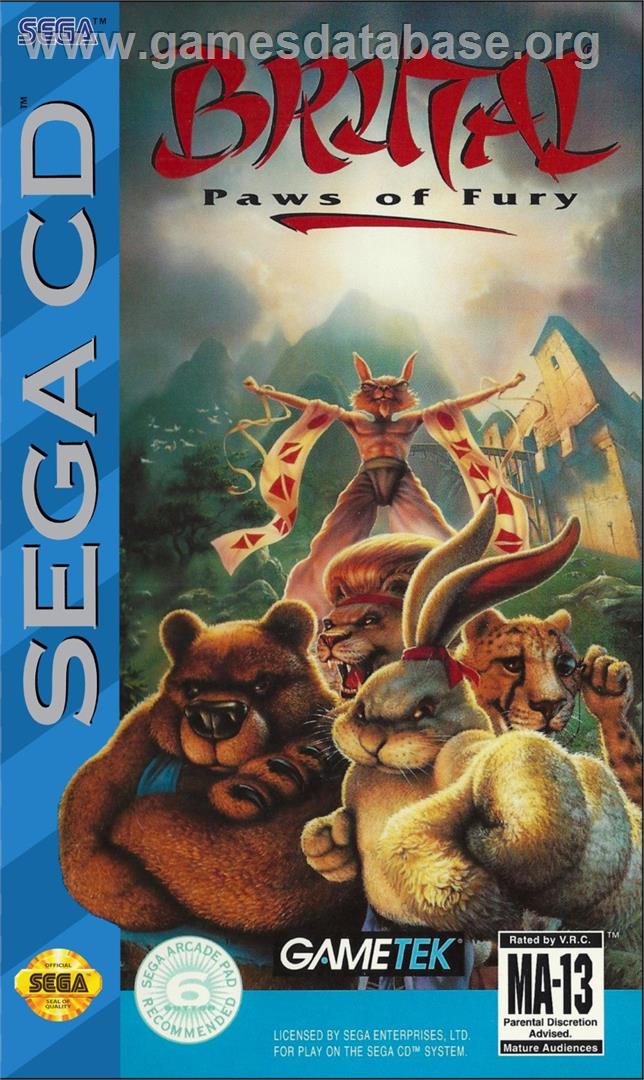 Brutal - Paws Of Fury - Sega CD - Artwork - Box