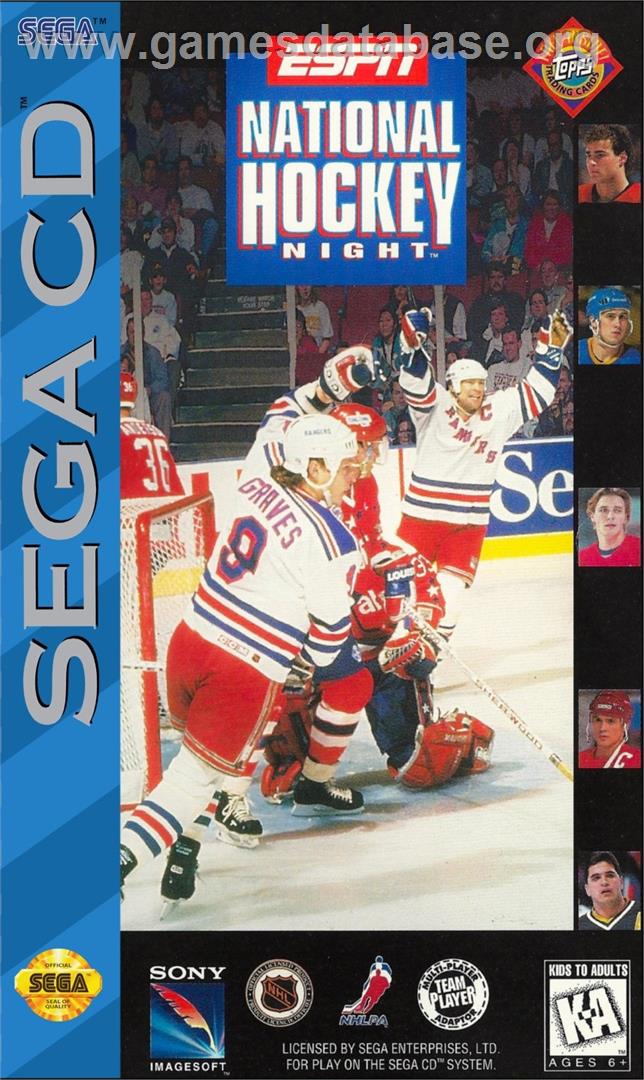 Espn National Hockey Night - Sega CD - Artwork - Box